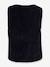Gilet en fourrure tissée Happy Girls Filles écru+noir - vertbaudet enfant 