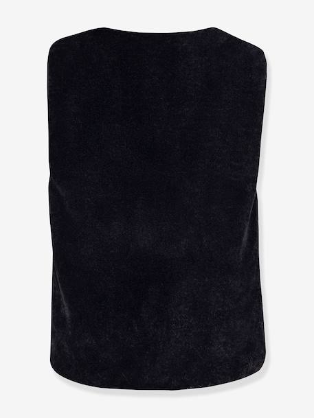Happy Girls girl's fur cardigan black+ecru - vertbaudet enfant 