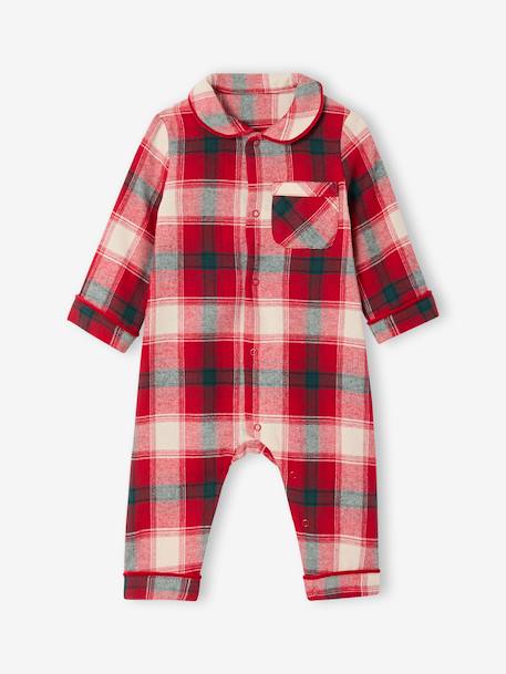 Christmas Capsule Flannel Pyjamas for Babies red - vertbaudet enfant 