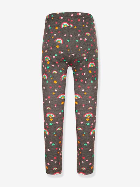 Rainbow thermal leggings for girls HAPPY GIRLS anthracite+navy blue - vertbaudet enfant 