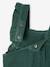 Corduroy Dungarees with Ruffles for Babies green+PURPLE DARK SOLID - vertbaudet enfant 