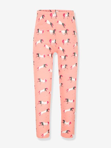 HAPPY GIRLS girls' thermal leggings with horses rosy+sweet pink - vertbaudet enfant 