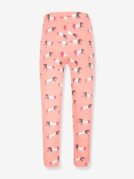 Leggings thermiques Happy Girls filles Chevaux rose bonbon+rose poudré - vertbaudet enfant 