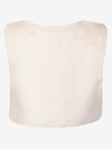 HAPPY GIRLS Girls' Faux Fur Bolero ecru - vertbaudet enfant 
