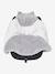 Plaid bébé à capuche en microfibre, doublé polaire GRIS - vertbaudet enfant 