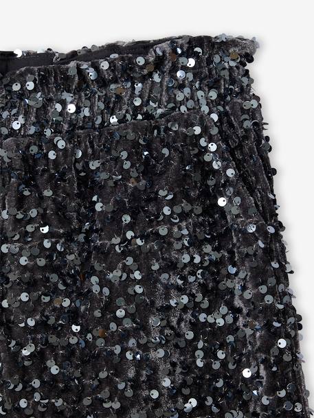 Girls' sequin Christmas shorts silver - vertbaudet enfant 