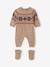 Ensemble naissance 2 pièces Noël combinaison chaussons en tricot beige chiné - vertbaudet enfant 