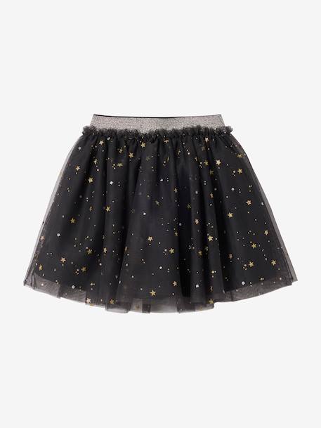 Jupe fille noël tulle étoilé anthracite - vertbaudet enfant 