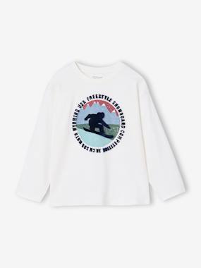 T-shirt garçon imprimé devant - vertbaudet enfant Garçon-T-shirt garçon imprimé devant