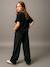 Pantalon large tailleur fille anthracite - vertbaudet enfant 