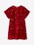 Girl's velvet and sequin dress red - vertbaudet enfant 