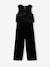 Velour Jumpsuit with Sequins for Girls black - vertbaudet enfant 