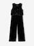 Velour Jumpsuit with Sequins for Girls black - vertbaudet enfant 