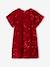 Girl's velvet and sequin dress red - vertbaudet enfant 
