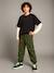 Oversized Fleece Trousers for Boys, JONEN khaki - vertbaudet enfant 