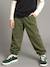 Oversized Fleece Trousers for Boys, JONEN khaki - vertbaudet enfant 