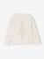 Christmas T-Shirt with Shiny Christmas Tree Motif & Long Sleeves ecru - vertbaudet enfant 
