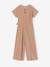 Girl's Christmas jumpsuit with fancy bow detail rosy - vertbaudet enfant 