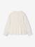 Christmas Blouse with Embroidered Smocking for Girls ecru - vertbaudet enfant 