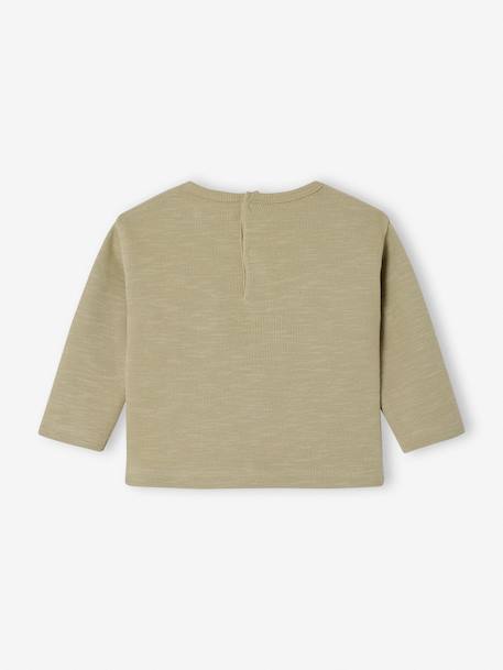 Long-sleeved baby t-shirt khaki - vertbaudet enfant 