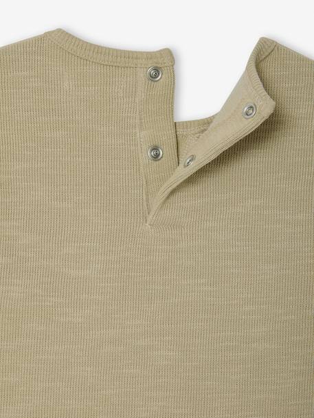 Long-sleeved baby t-shirt khaki - vertbaudet enfant 