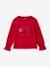 Girl's Christmas t-shirt with bow and glitter detail, long sleeves red - vertbaudet enfant 