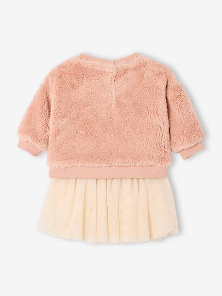 Baby sweatshirt + skirt set rosy - vertbaudet enfant 