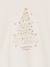 Christmas T-Shirt with Shiny Christmas Tree Motif & Long Sleeves ecru - vertbaudet enfant 