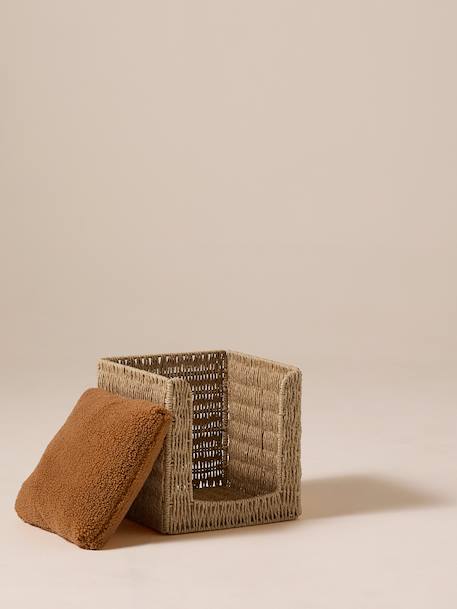 Rope cat basket in FAMILY paper beige - vertbaudet enfant 
