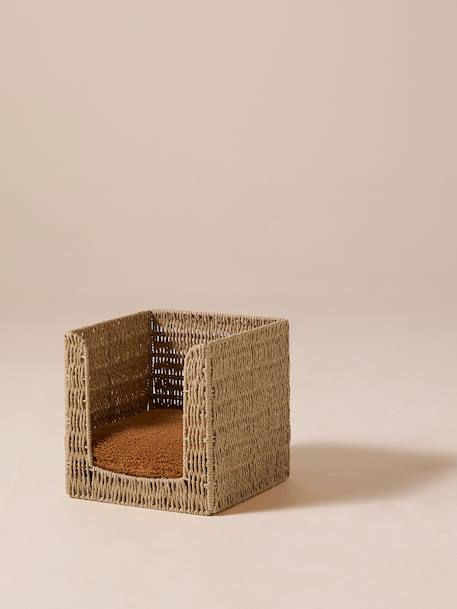Rope cat basket in FAMILY paper beige - vertbaudet enfant 