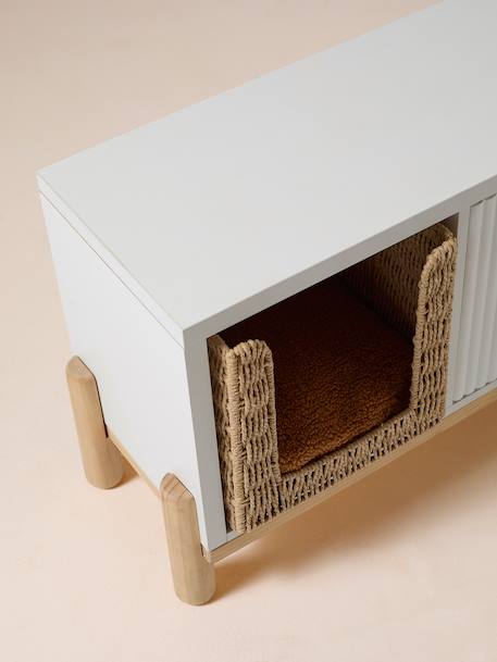Rope cat basket in FAMILY paper beige - vertbaudet enfant 