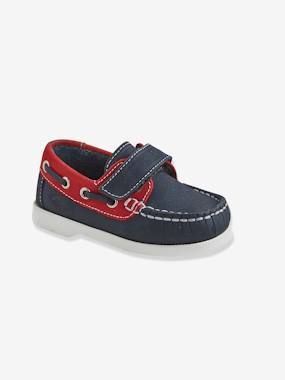 Leather Boat Shoes, for Babies  - vertbaudet enfant