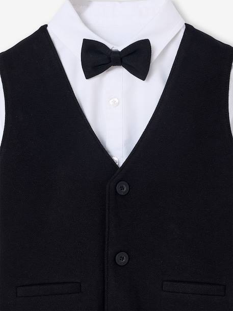 Christmas Shirt & Waistcoat Set for Boys black - vertbaudet enfant 