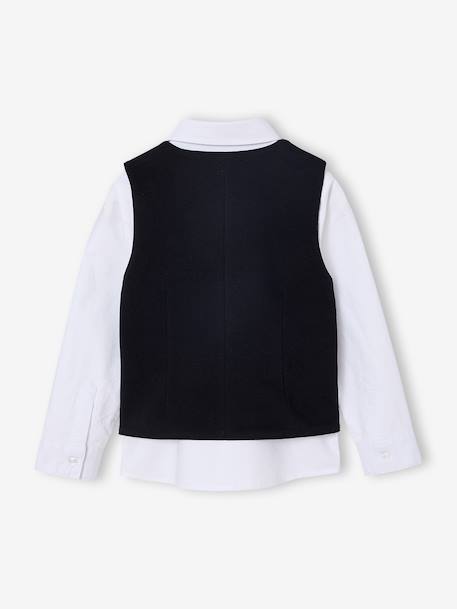 Christmas Shirt & Waistcoat Set for Boys black - vertbaudet enfant 