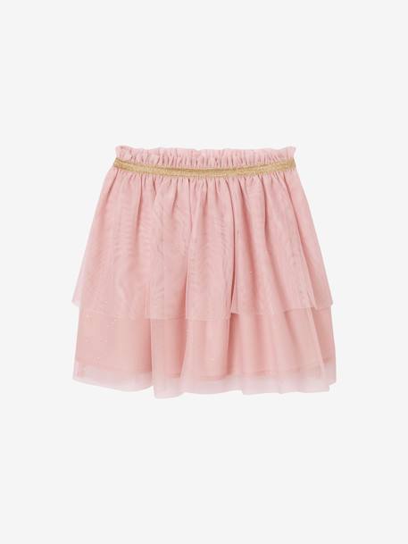 Tulle Petticoat & Frilled T-Shirt Christmas Set for Girls rosy - vertbaudet enfant 