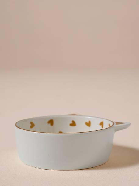 Set of 2 Ceramic Cat Bowls, FAMILY ecru+printed white - vertbaudet enfant 