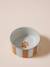 Ceramic Dog Bowl, FAMILY camel+printed white+striped pink - vertbaudet enfant 