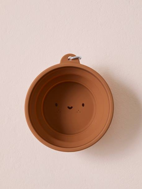 Collapsible silicone bowl, FAMILY camel - vertbaudet enfant 
