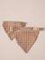 Checkered bandana collar for dogs FAMILY chequered brown - vertbaudet enfant 