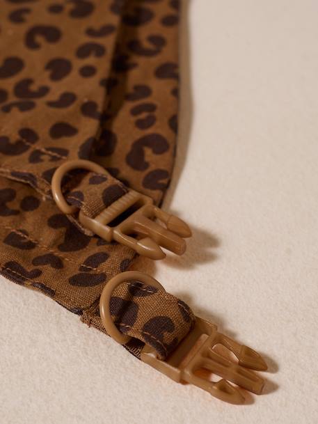 Dog bandana collar FAMILY printed brown - vertbaudet enfant 