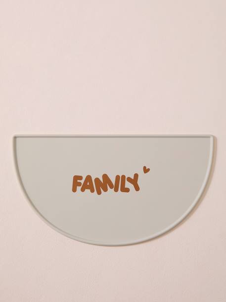 Mat for feeding bowl, FAMILY beige - vertbaudet enfant 