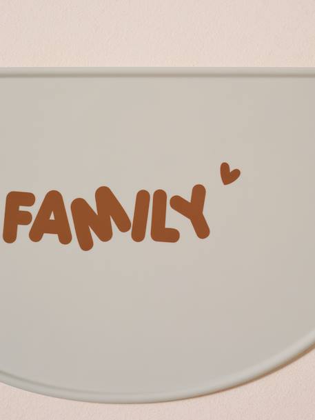 Mat for feeding bowl, FAMILY beige - vertbaudet enfant 