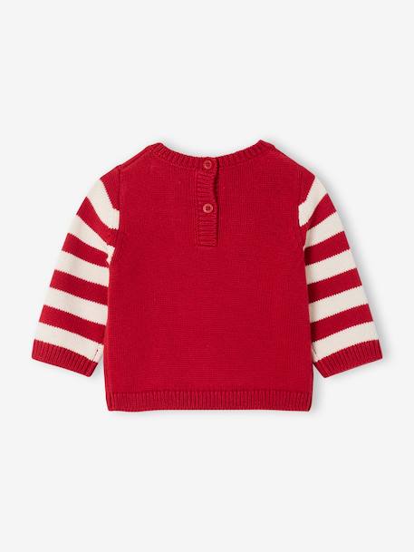 Christmas Reindeer Motif Jumper for Baby Boys red - vertbaudet enfant 