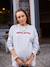 Ensemble sweat 'bisou mama' et legging grossesse et postpartum gris chiné - vertbaudet enfant 