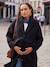 Manteau en drap de laine évolutif grossesse et post-partum noir - vertbaudet enfant 
