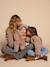 Veste fille sherpa doublée léopard collection capsule mère-fille taupe - vertbaudet enfant 