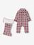 Chequered Jumpsuit + Socks Set for Newborns red - vertbaudet enfant 