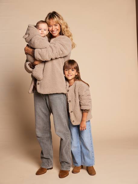 Pramsuit with Leopard Lining, Family Capsule Collection, ENVIE DE FRAISE taupe - vertbaudet enfant 