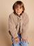 Sherpa Jacket with Leopard-Print Lining, Mother-Daughter Capsule Collection, ENVIE DE FRAISE taupe - vertbaudet enfant 