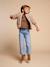 Sherpa Jacket with Leopard-Print Lining, Mother-Daughter Capsule Collection, ENVIE DE FRAISE taupe - vertbaudet enfant 